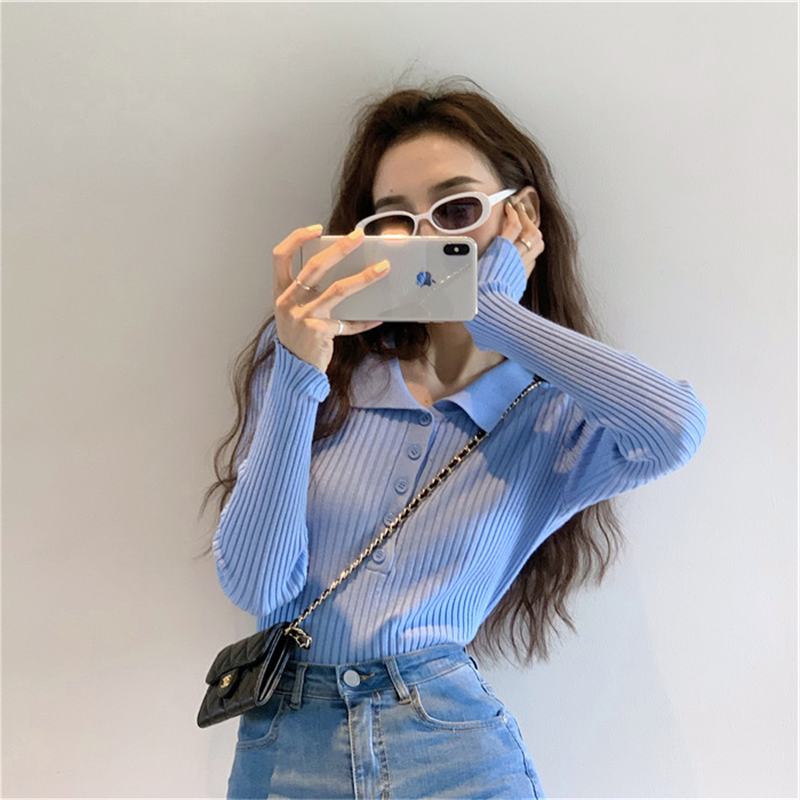 Lapel single breasted temperament slim bottom pit stripe T-shirt women's spring new 2020 Korean version versatile jacket