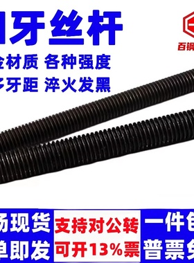 8.8/12.9级牙条细牙螺杆通丝吊杆全牙螺丝杆M8M10-M48全螺纹丝杆