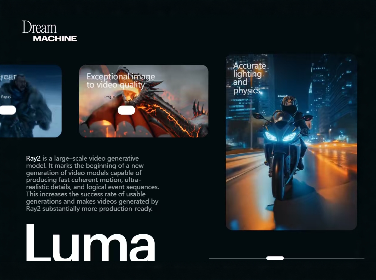 luma.ai、Ray3 高清4k视频账号/代充服务30刀一个月10000积分