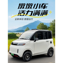2025新款墩墩四轮电动车家用小型女士锂电全封闭新能源代步电瓶车