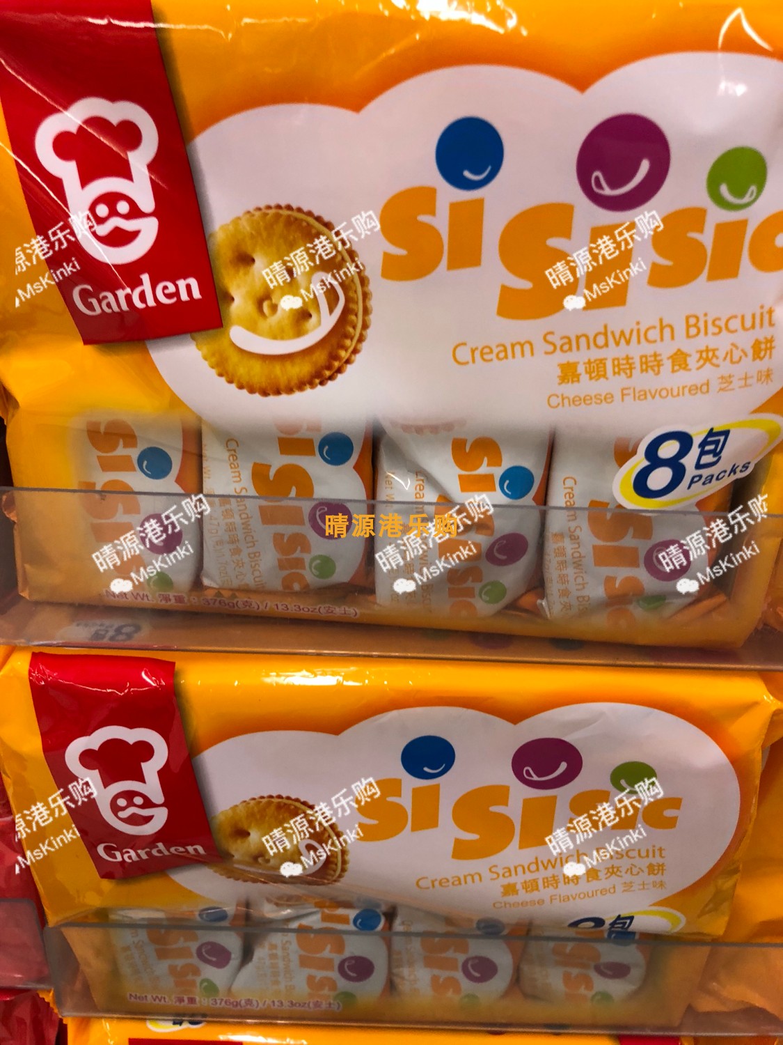 香港代購 嘉頓 时时食夹心饼干 400G 糕点包装 休闲零食