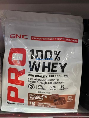 香港代购 美国GNC健安喜乳清蛋白1磅(袋装) 396g 包邮