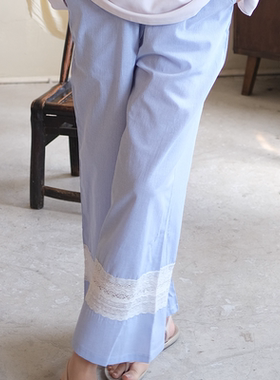 LNParty 夏季清凉女士长裤2025新款宽松大码裤子简约女款家居裤