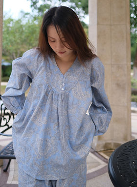 LNParty秋冬长袖保暖家居服套装女棉质可爱可外穿高级感小众睡衣