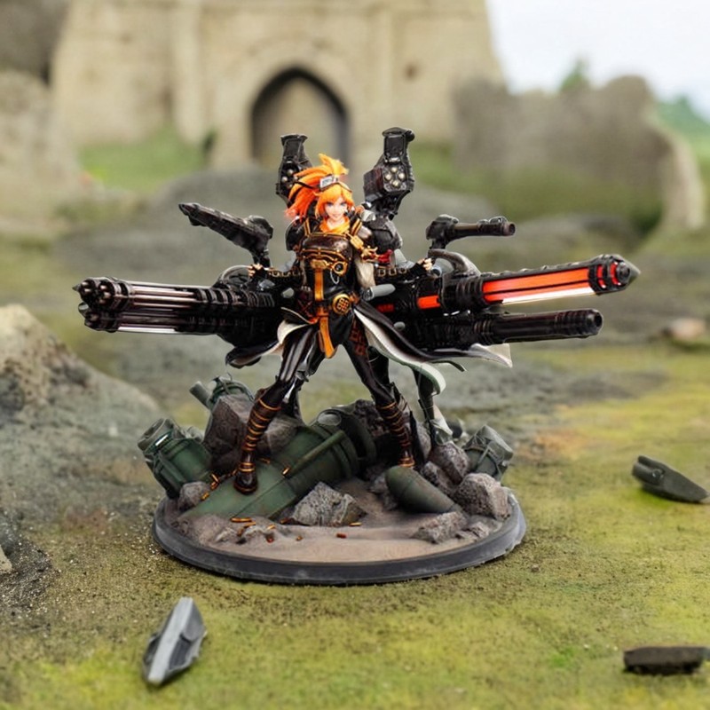 地下城与勇士起源DNF地下城与勇士起源女大枪手风暴骑兵超大型雕塑手办模型现货礼
