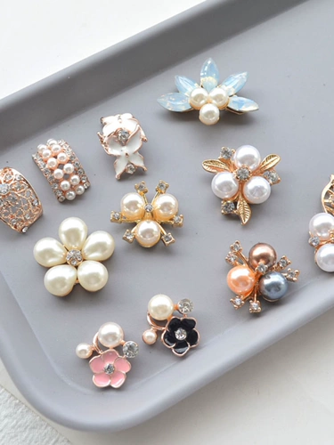 Металлические аксессуары ручной работы из жемчуга, ручка, аксессуар для волос, бусины, «сделай сам»