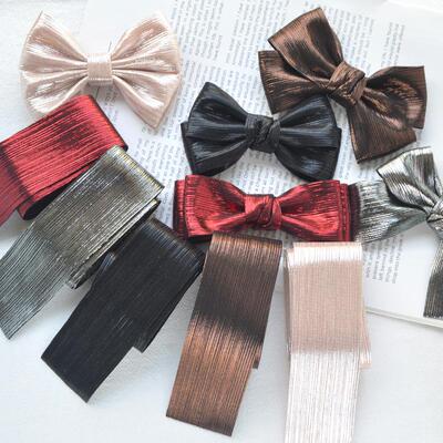 亮面条纹带DIY手工发饰头饰材料