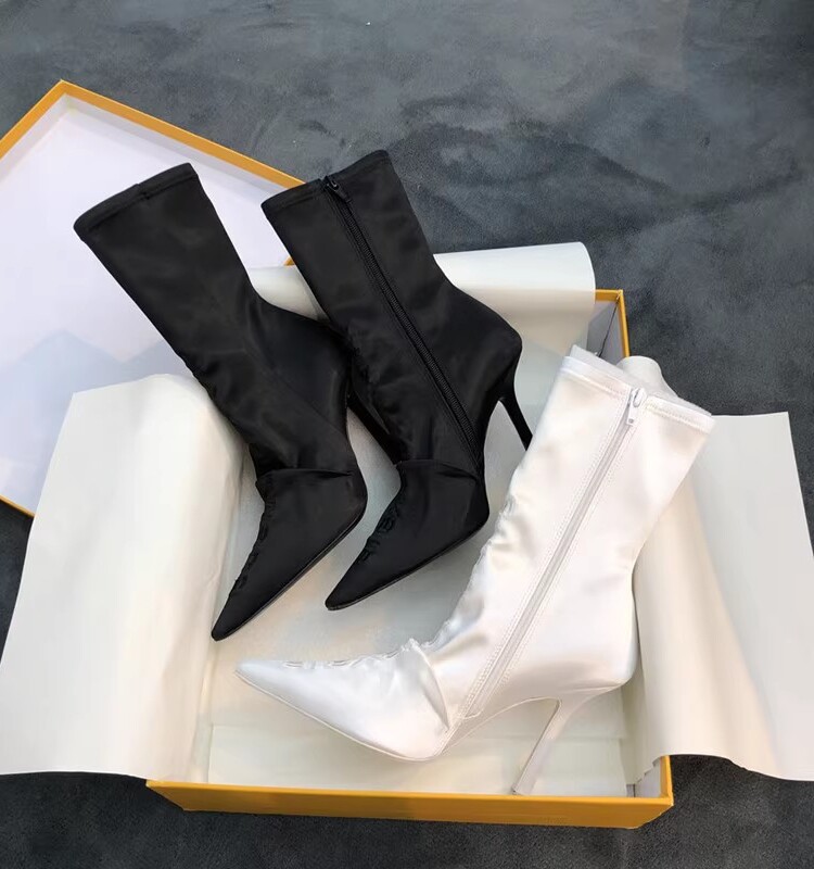 2023 AUTUMN NEW SQUARE HEEL HIGH STRETCH BOOTS BOOTS WOMENS EUROPE AND AMERICA FASHION THIN HEEL SKINNY BOOTS SEXY WOMENS BOOTS