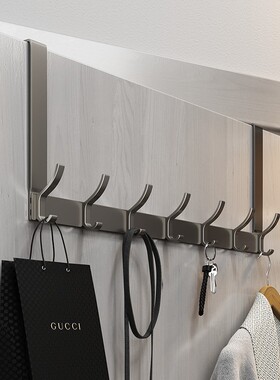 门后挂钩太空铝免打孔浴室挂钩卧室收纳挂衣架挂钩墙壁挂衣钩