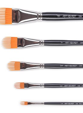 韩国ARTSECRET水彩画笔2206椭圆刷水粉丙烯山水画树叶画水彩画笔