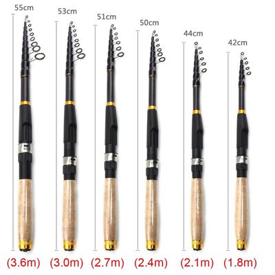Ultrashort Telescopic Fishing Rod Multifunction Spinning Rod