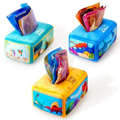 Baby Draw Paper Towel Tearing Tissue Box Baby Puzzle Early E