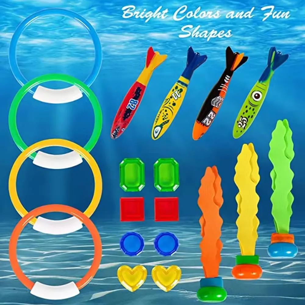 Diving Toys Children's Swimming Pool reasure Hunt Water Ring