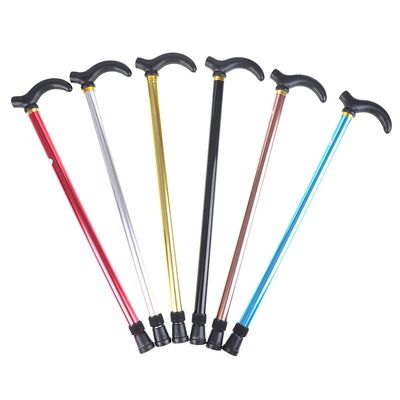 1PC 75-90cm Aluminum Alloy Adjustable Walking Stick 2 Sectio