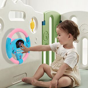 Kids Early Educational Eletric Simulation Steering Wheel Toy