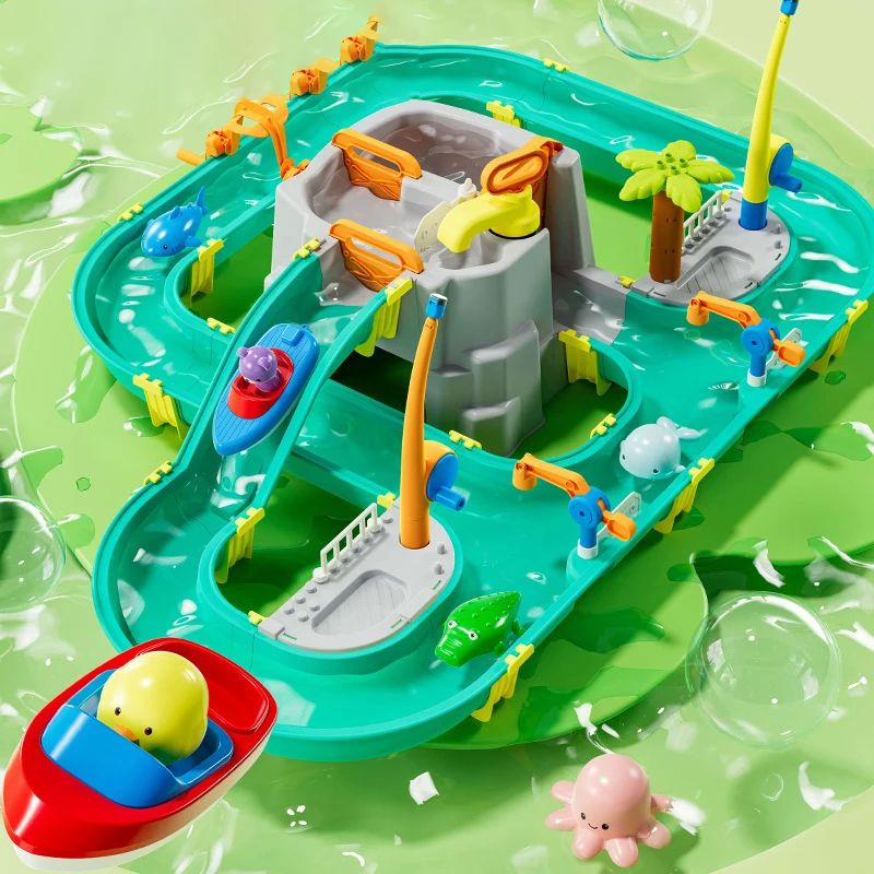 Kids Baby Toys Outdoor Water Table Toy Water Surfing Adventu