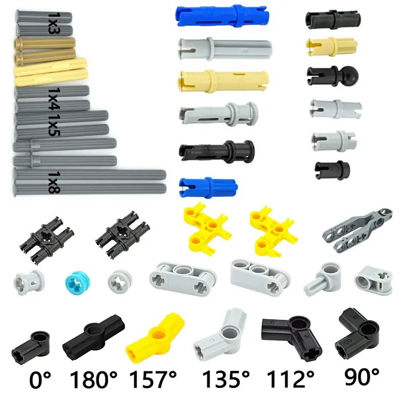 Bolt Pin Peg Cross Axle Connector Accessories Building Block