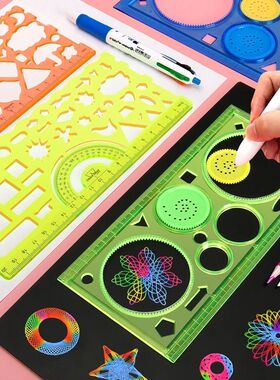 Geometry Spirograph Drawing Stencils Set Painting Template A