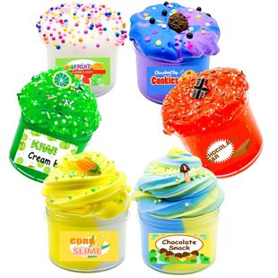 New 100ML Slime Set Fluffy Charm for Kid Color Clay Cotton C