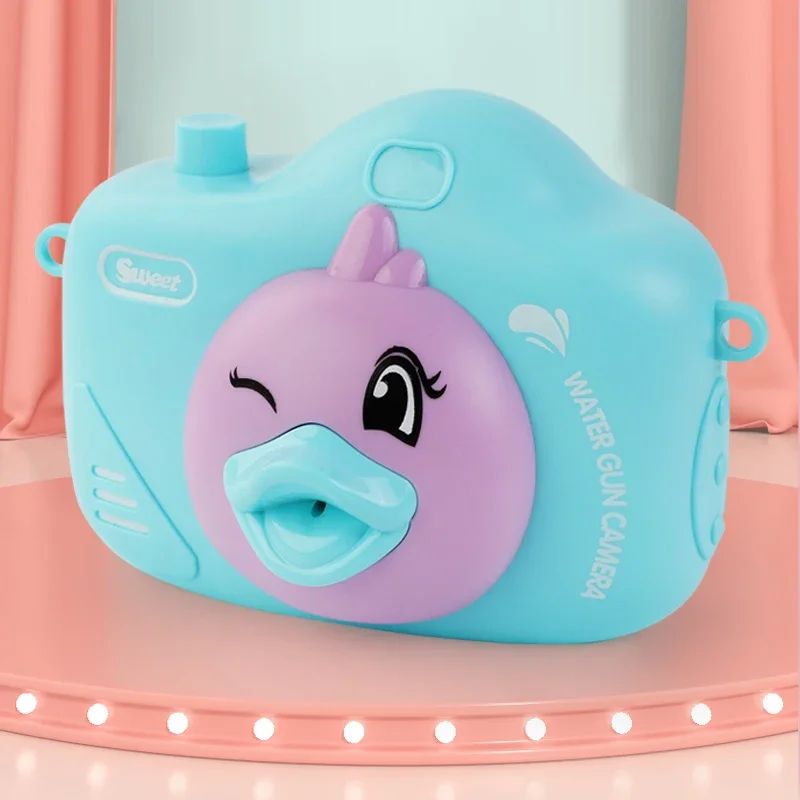 Camera Water Shooting Gun Toy Portable Animal Duck Model No