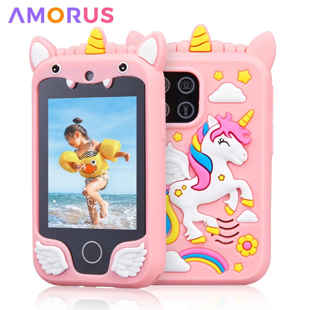 Kids Smart Phone Camera Toys Touchscreen Unicorn Baby Mobile