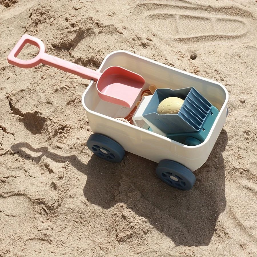 Beach Toys Sand Toys for Kids with Truck Car Sand Shovel Rak
