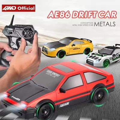 RC Drift Car With LED Light 4WD Remote Control Vehicle AE86