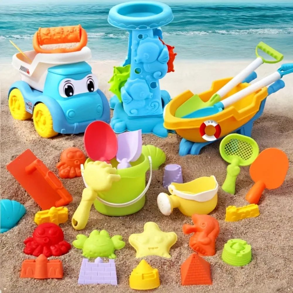 Beach Toys for Kids Sand Toys Set Sand Bucket Shovel Rake To