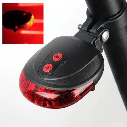 5 LED Bike Tail Lamp Night Riding Laser Light Outdoor Cyclin