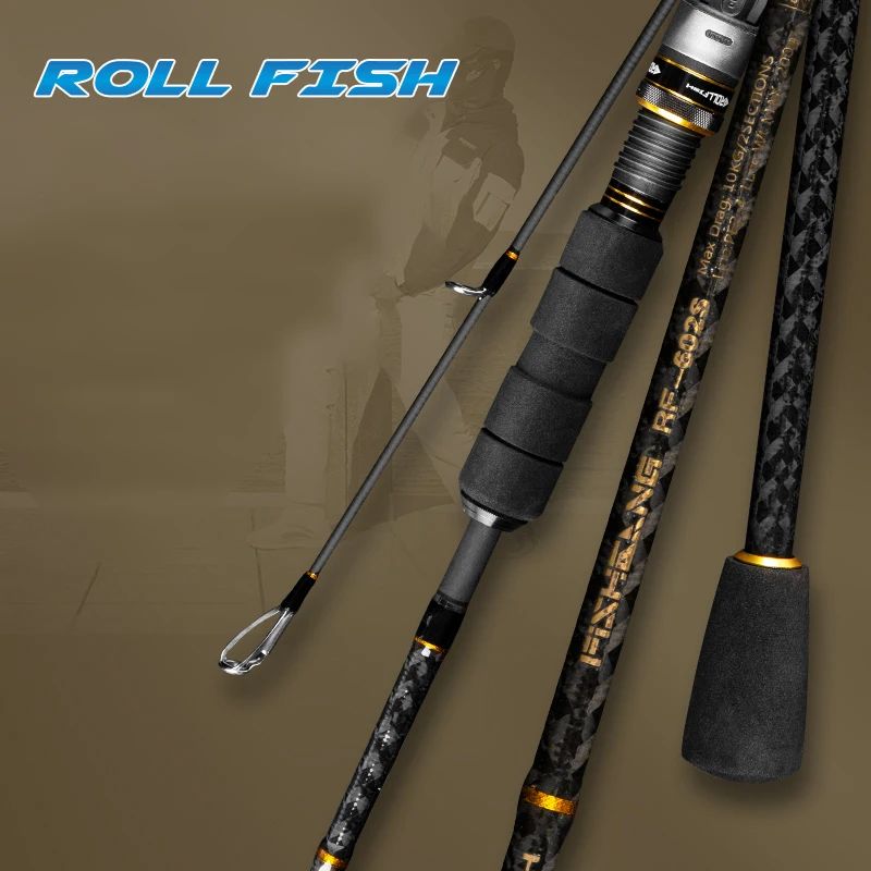 ROLLFISH Boat Carbon Fiber Light Jigging Fishing Rod Spinnin