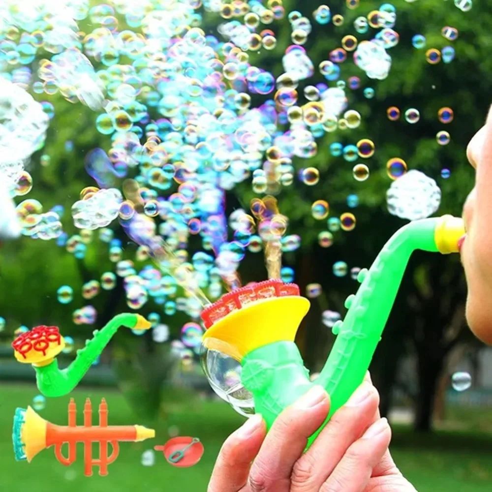 Children Water Blowing Toys Bubble Soap Bubble Blower Outdoo