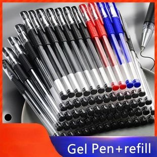 35/25pcs Gel Pen Set School Supplies Black Blue Red Ink Colo