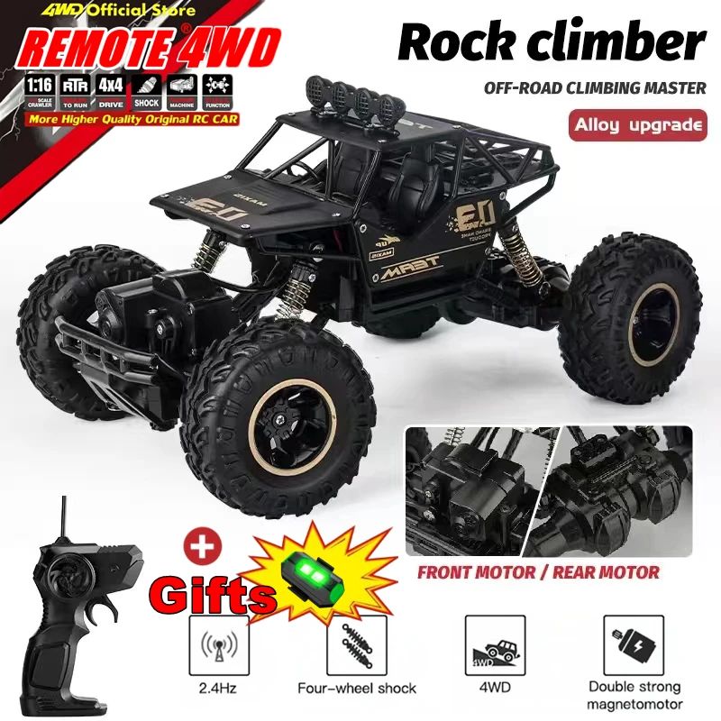 4WD RC Car Off Road 4x4 Remote Control Alloy Trucks Radio Dr