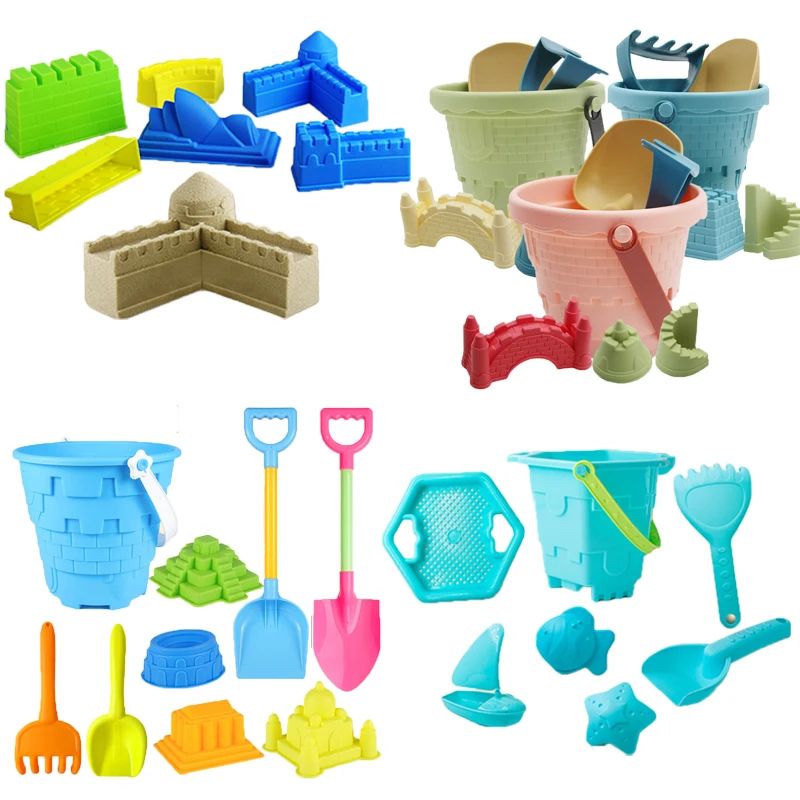 Beach Toys For Kids Castle Sand Bucket Digging Sand Scoop To