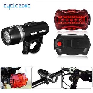 5 LED Bike Light Bicycle Front Back Light Set MTB Bicycle He