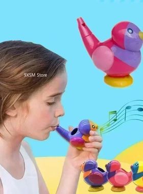 Coloured Drawing Water Bird Whistle Bathtime Musical Toy for