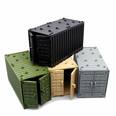 MOC Military Container Building Blocks Box Toys for Boys WW2