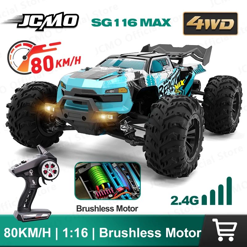 SG116MAX 80KM/H High Speed RC Car Brushless 4WD Off-Road Dri