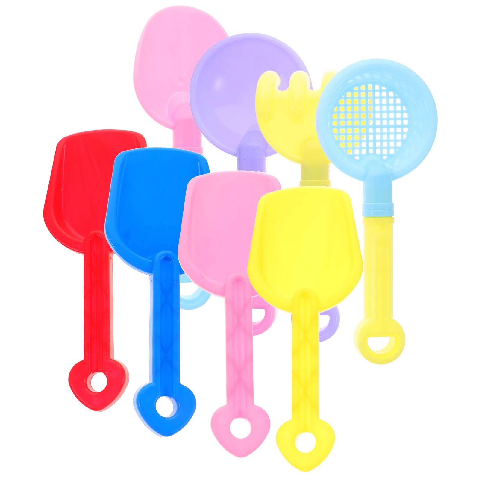 8pcs Sand Dig Shovels Portable Beach Shovels Children Diggin