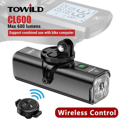 TOWILD CL600LM Bike Light Front Lamp USB Rechargeable LED 26