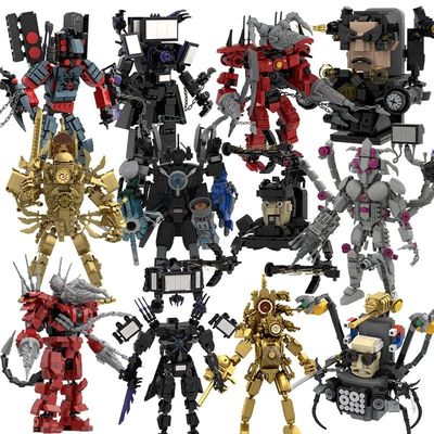 Skibidi Toilet Titan TV Man Building Block Horror Game Speak