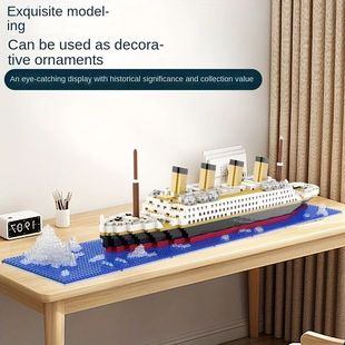 Building block assembly toy Titanic giant boy girl puzzle cr