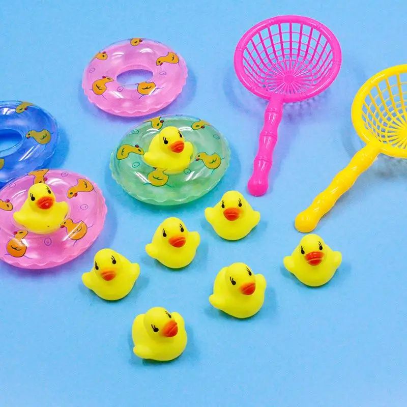 Bath Toy Bathroom Baby Toy Rubber Duck Animal Call Beach Swi