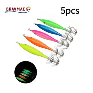 5 Pcs Fishhook Squid Fishing Hooks Blowtorch Octopus Hook Oc