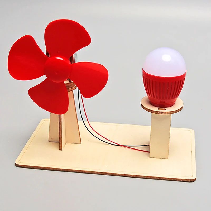 DIY Wind Generator Model Kids Science TOY STEM Technologia G
