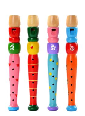 Hot Colorful Wooden Flute Music Instrument Trumpet Buglet Ho