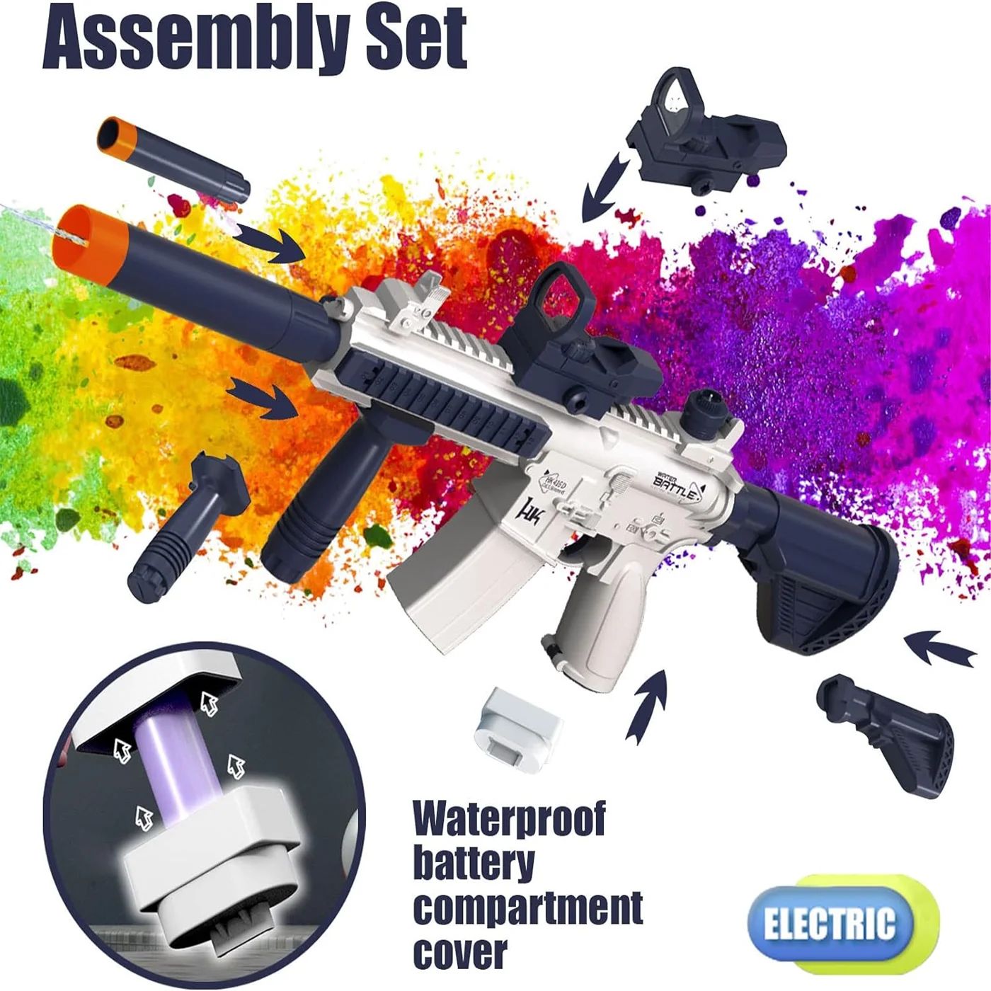 Water Gun,Super Water Soaker Blaster Squirt Guns 32 Ft Water