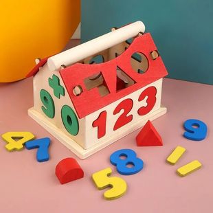 Kids Montessori Math Toys For Toddlers Educational Wooden Pu