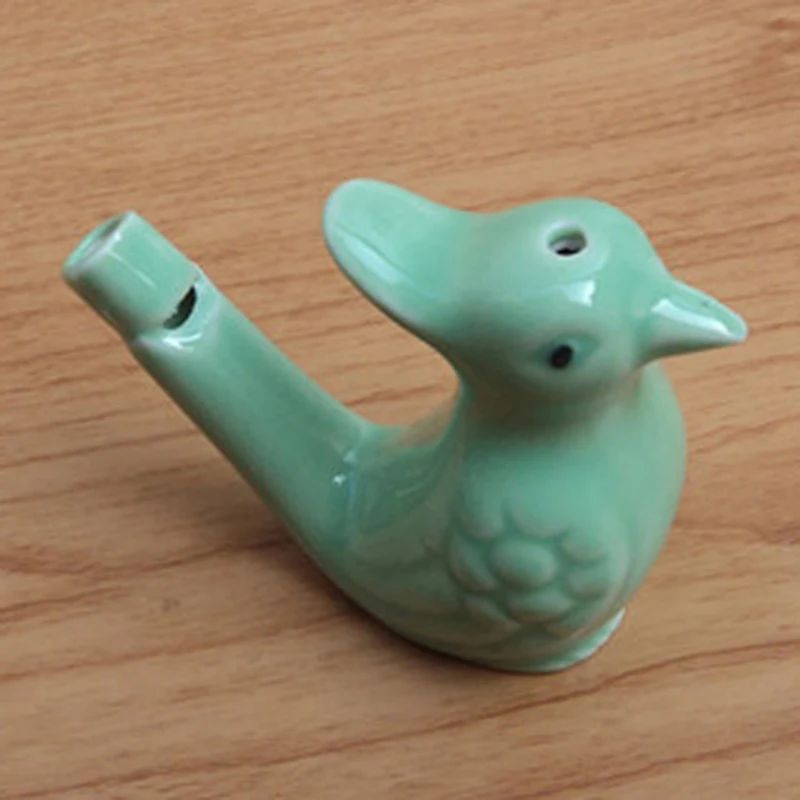 Coloured Drawing Ceramic Water Bird Whistle Bathtime Musical