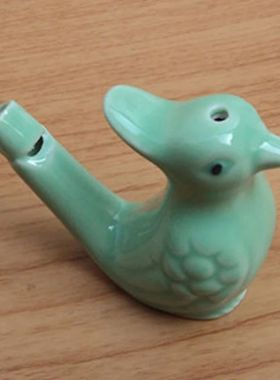 Coloured Drawing Ceramic Water Bird Whistle Bathtime Musical